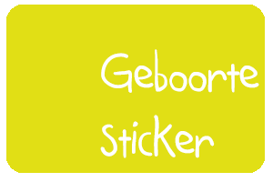 geboorte raamsticker